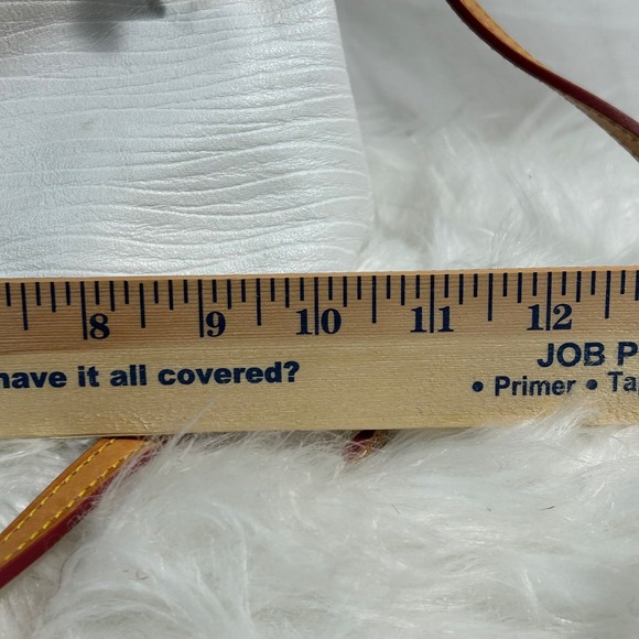 Dooney & Bourke White Pebble Leather Satchel Crossbody Bag - Picture 11 of 12